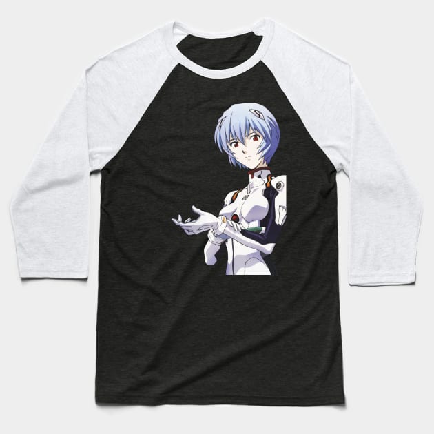 Rei Baseball T-Shirt by GatsuOnBerserk